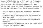 New Old Memory Task Data Analysis